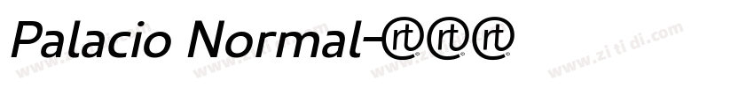 Palacio Normal字体转换